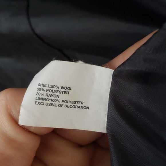 Black Gap Wool Blend Peacoat - Picture 5 of 8